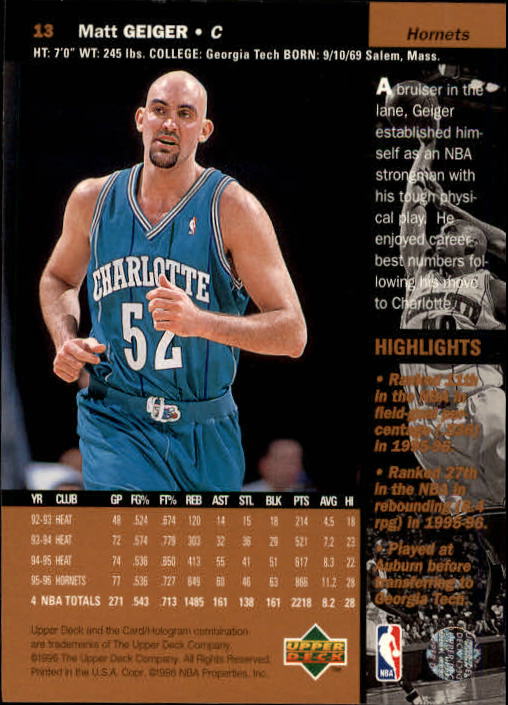 B2146- 1996-97 Upper Deck Bk Cards 1-250 +Rookies -You Pick- 15+ FREE US SHIP - Picture 17 of 449