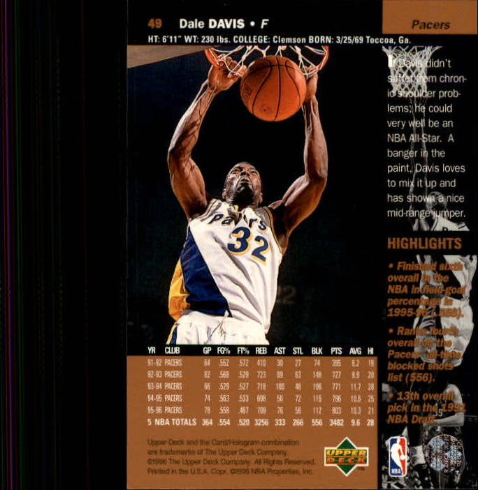 B2146- 1996-97 Upper Deck Bk Cards 1-250 +Rookies -You Pick- 15+ FREE US SHIP - Picture 61 of 449