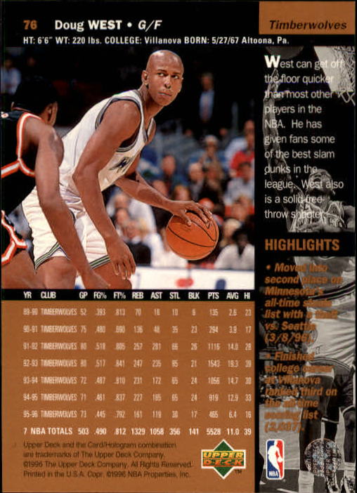 B2146- 1996-97 Upper Deck Bk Cards 1-250 +Rookies -You Pick- 15+ FREE US SHIP - Picture 97 of 449