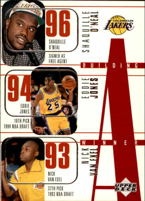 1996-97 Upper Deck #148 Shaquille O'Neal/Eddie Jones/Kobe Bryant/Cedric Ceballos/Nick Van Exel