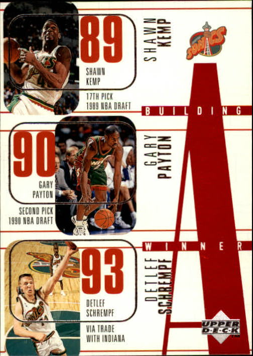 1996-97 Upper Deck #160 Shawn Kemp/Gary Payton/Detlef Schrempf/Hersey Hawkins/Sam Perkins