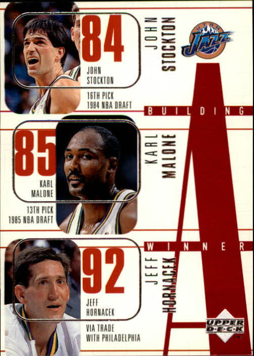 1996-97 Upper Deck #162 John Stockton/Karl Malone/Jeff Hornacek/Bryon Russell/Antoine Carr