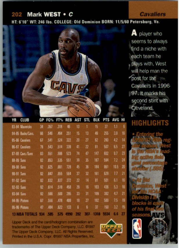 B2146- 1996-97 Upper Deck Bk Cards 1-250 +Rookies -You Pick- 15+ FREE US SHIP - Picture 243 of 449