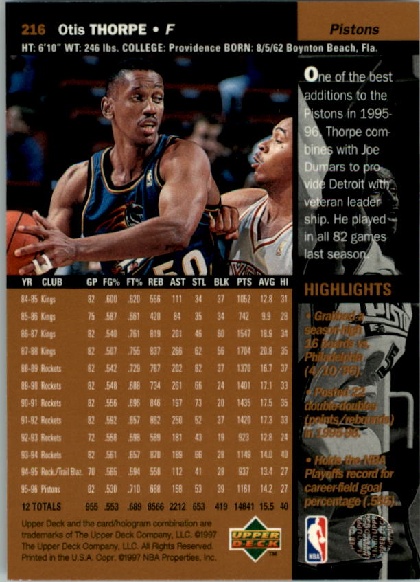 B2146- 1996-97 Upper Deck Bk Cards 1-250 +Rookies -You Pick- 15+ FREE US SHIP - Picture 267 of 449