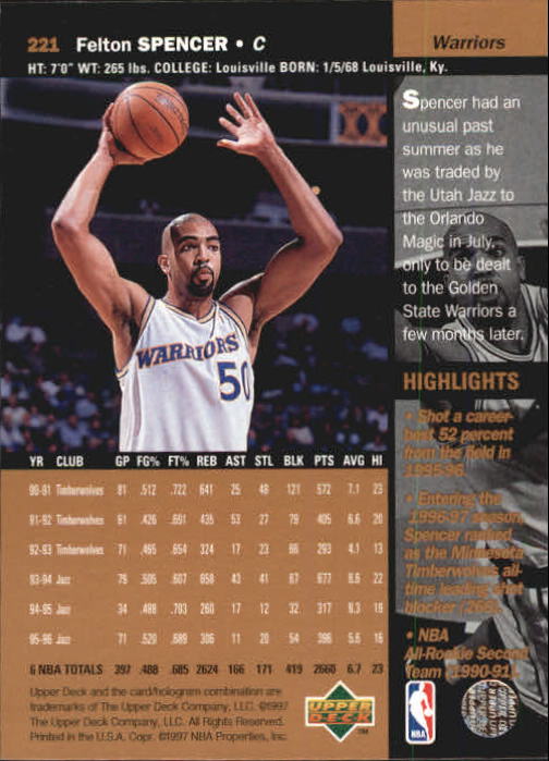 B2146- 1996-97 Upper Deck Bk Cards 1-250 +Rookies -You Pick- 15+ FREE US SHIP - Picture 273 of 449