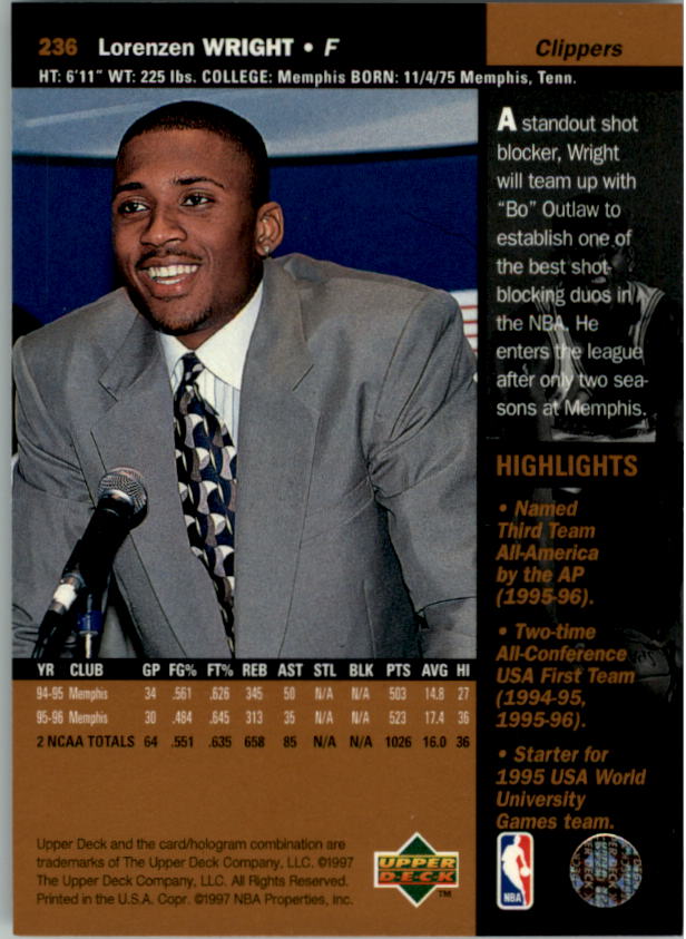 B2146- 1996-97 Upper Deck Bk Cards 1-250 +Rookies -You Pick- 15+ FREE US SHIP - Picture 295 of 449
