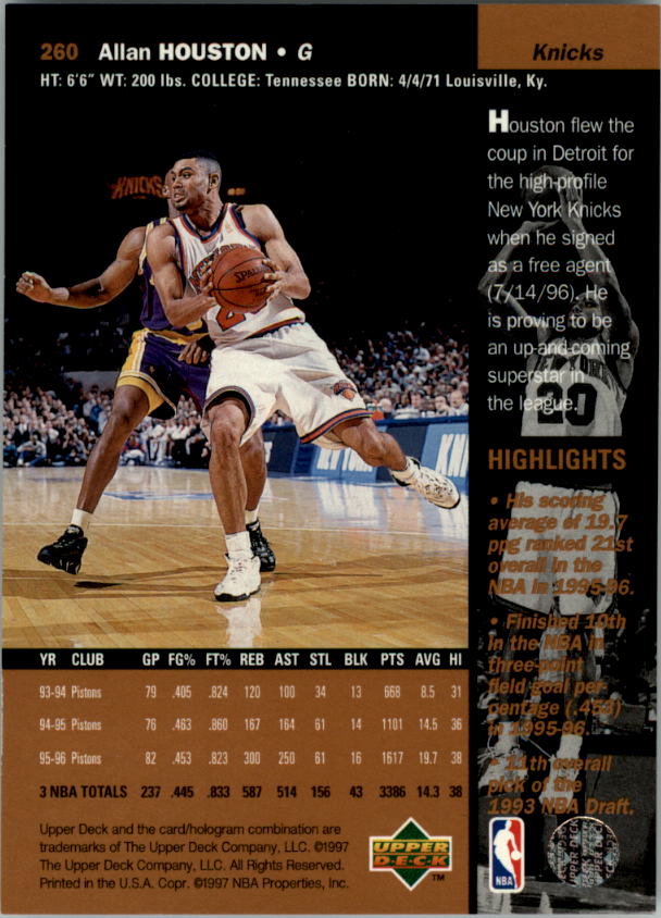 B2146- 1996-97 Upper Deck Bk Cards 1-250 +Rookies -You Pick- 15+ FREE US SHIP - Picture 329 of 449