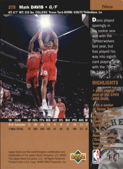 B2146- 1996-97 Upper Deck Bk Cards 1-250 +Rookies -You Pick- 15+ FREE US SHIP - Picture 355 of 449