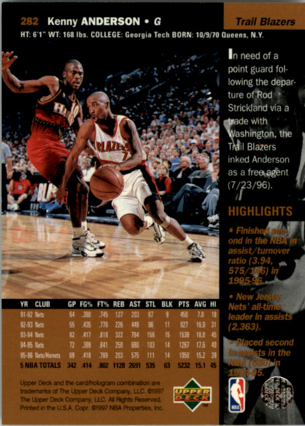 B2146- 1996-97 Upper Deck Bk Cards 1-250 +Rookies -You Pick- 15+ FREE US SHIP - Picture 363 of 449