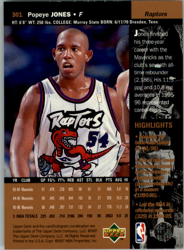B2146- 1996-97 Upper Deck Bk Cards 1-250 +Rookies -You Pick- 15+ FREE US SHIP - Picture 377 of 449