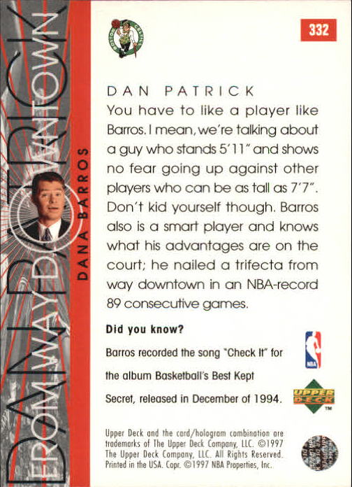 B2146- 1996-97 Upper Deck Bk Cards 1-250 +Rookies -You Pick- 15+ FREE US SHIP - Picture 425 of 449