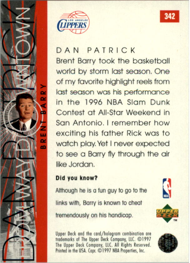 B2146- 1996-97 Upper Deck Bk Cards 1-250 +Rookies -You Pick- 15+ FREE US SHIP - Picture 433 of 449