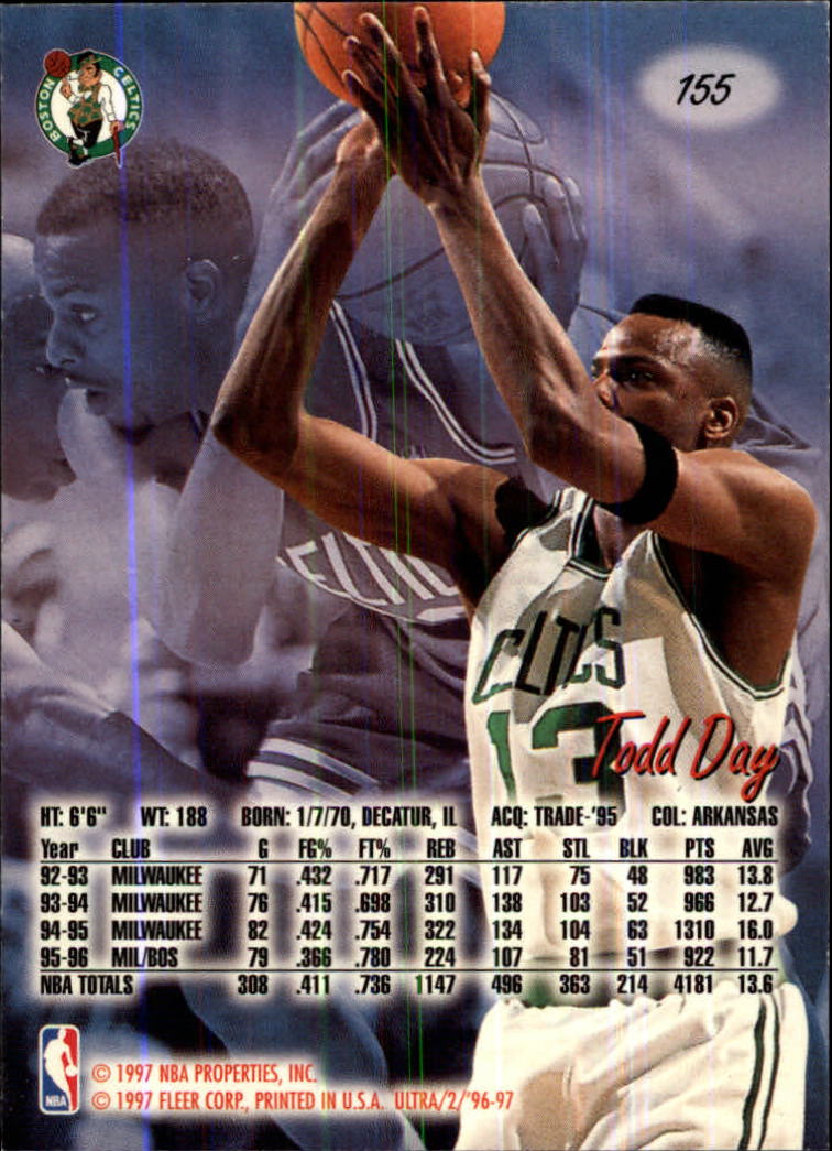 1996-97 Ultra #155 Todd Day back image