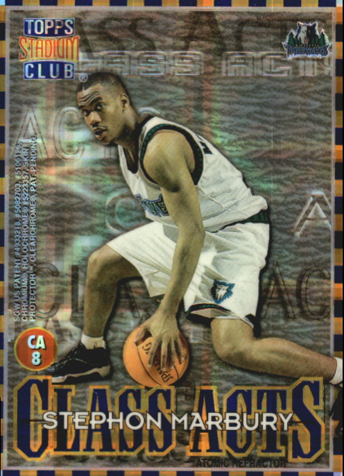 1996-97 Stadium Club Class Acts Atomic Refractors #CA8 Stephon Marbury/Kenny Anderson back image