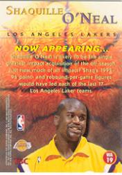 1996-97 Stadium Club Welcome Additions #WA19 Shaquille O'Neal back image