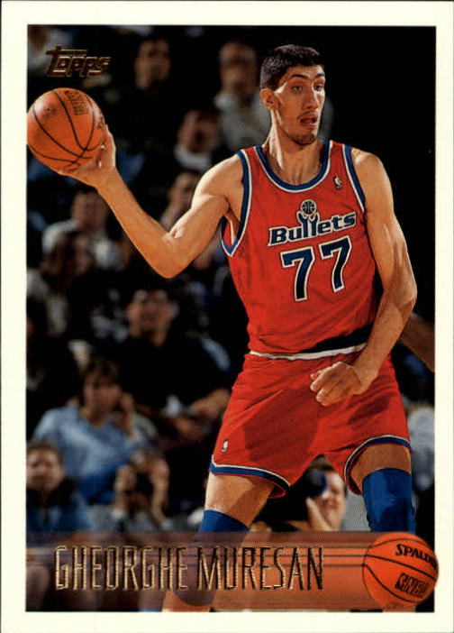 1996-97 Topps NBA Basketball Card Gheorghe Muresan Washington Bullets Mint  #77