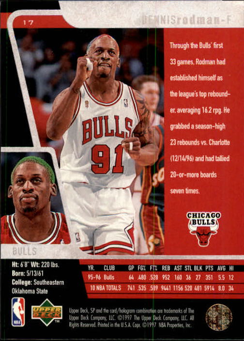 Dennis Rodman cards (1989-2022) Bulls Pistons Spurs Lakers - You Choose - Picture 109 of 168
