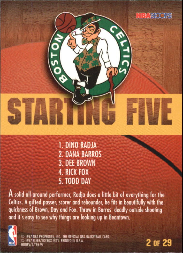 1996-97 NBA Hoops - Starting Five #1 - Mookie Blaylock, Christian