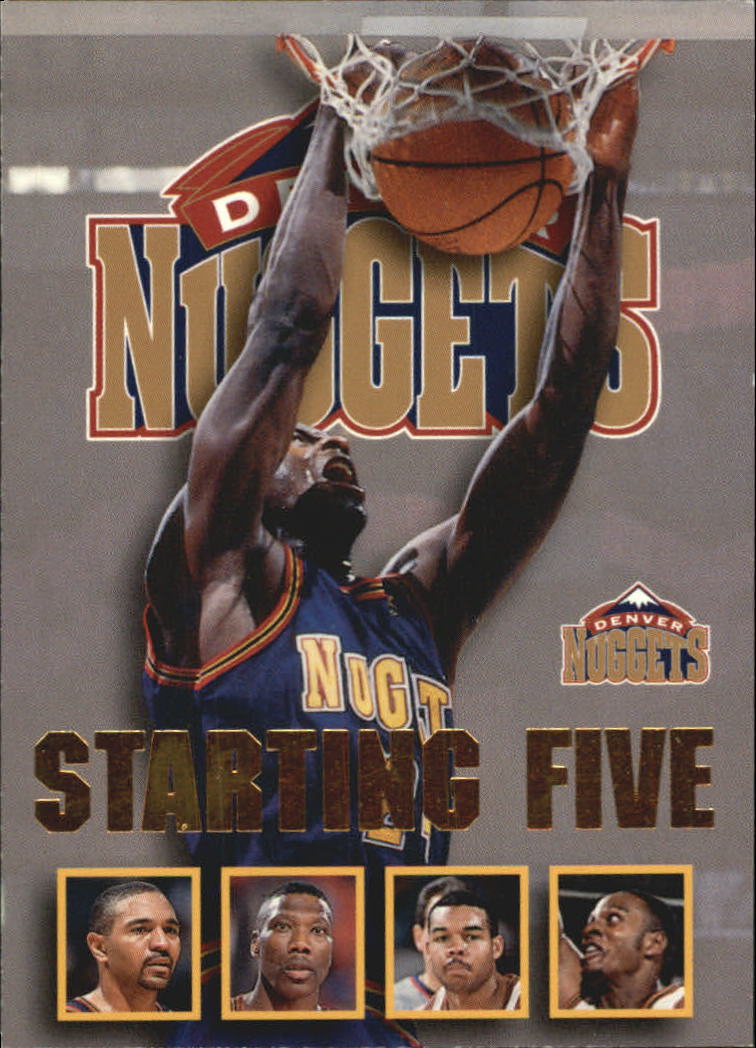 1996-97 Hoops Starting Five #1 Mookie Blaylock/Christian Laettner/Dikembe  Mutombo/Ken Norman/Steve Smith/Atlanta Hawks - NM-MT+ - Card Shack