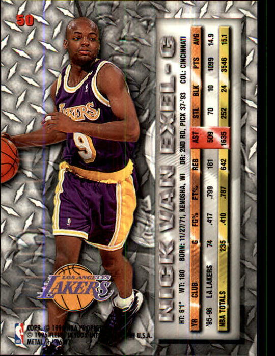 NICK VAN EXEL 8X10 PHOTO LOS ANGELES LAKERS LA BASKETBALL NBA