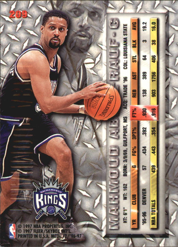 A2476- 1996-97 Metal Bk Card #s 1-250 +Inserts -You Pick- 15+ FREE US SHIP - Picture 340 of 412