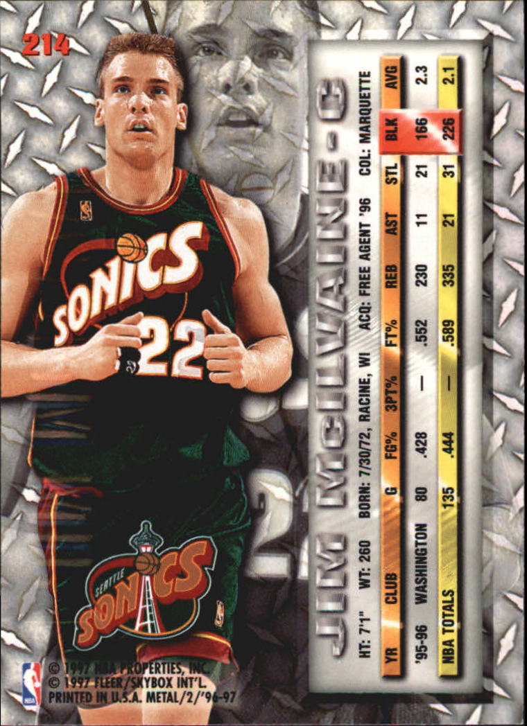A2476- 1996-97 Metal Bk Card #s 1-250 +Inserts -You Pick- 15+ FREE US SHIP - Picture 350 of 412