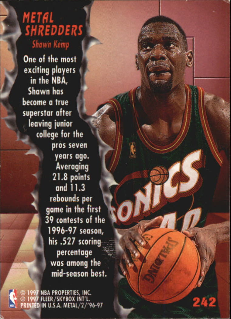 A2476- 1996-97 Metal Bk Card #s 1-250 +Inserts -You Pick- 15+ FREE US SHIP - Picture 397 of 412