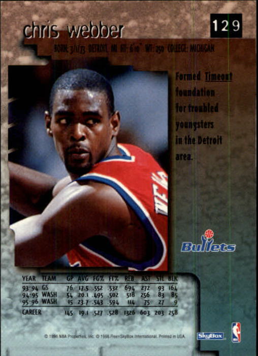 Chris webber cards (1994-2022) Kings Bullets 76ers - You Choose - Picture 52 of 258