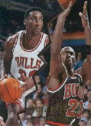 1996-97 Fleer Game Breakers #1 Michael Jordan/Scottie Pippen - NM-MT