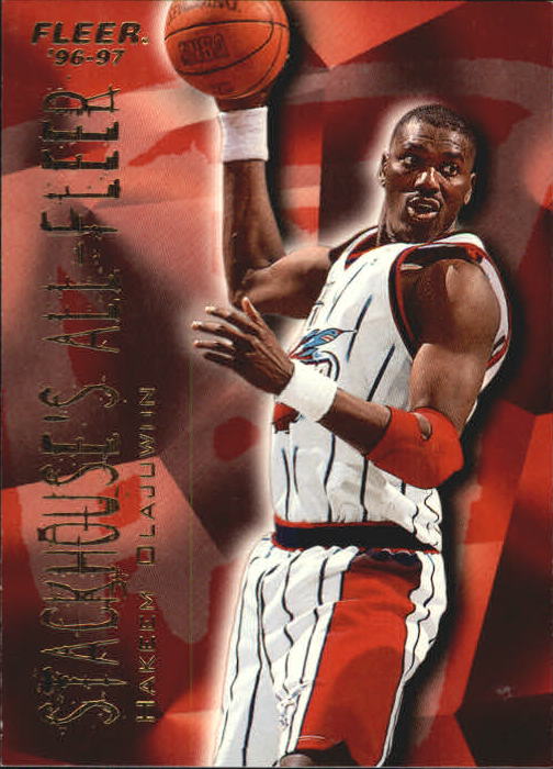 1996-97 Fleer Stackhouse's All-Fleer #8 Hakeem Olajuwon