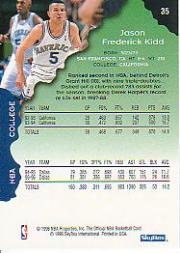 1996-97 Hoops #35 Jason Kidd back image
