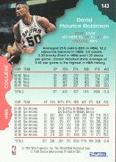 1996-97 Hoops #143 David Robinson back image