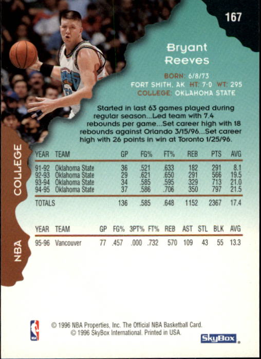 1996/1997 Hoops Basketball "Main Set" Base Cards #1 to #200 - Picture 323 of 386