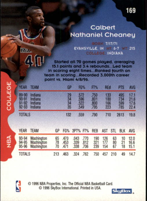 1996/1997 Hoops Basketball "Main Set" Base Cards #1 to #200 - Picture 327 of 386
