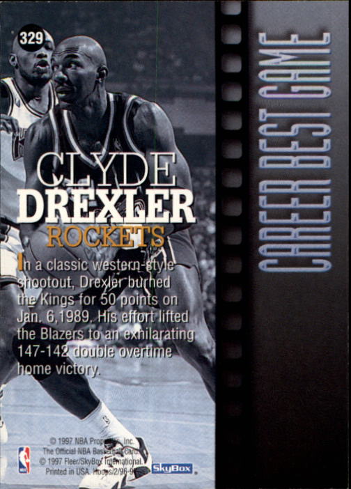Clyde Drexler cards (1989-2022) Blazers Rockets - You Choose - Picture 93 of 162