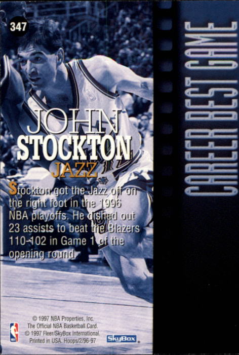 John Stockton cards (1989-2021) Jazz - You Choose - Bild 81 von 284