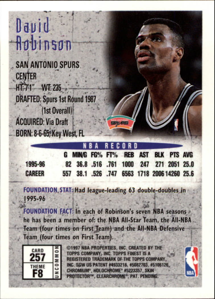 1996-97 FINEST BASKETBALL ASSORTED SINGLES U-PICK 250-289 - Picture 17 of 49