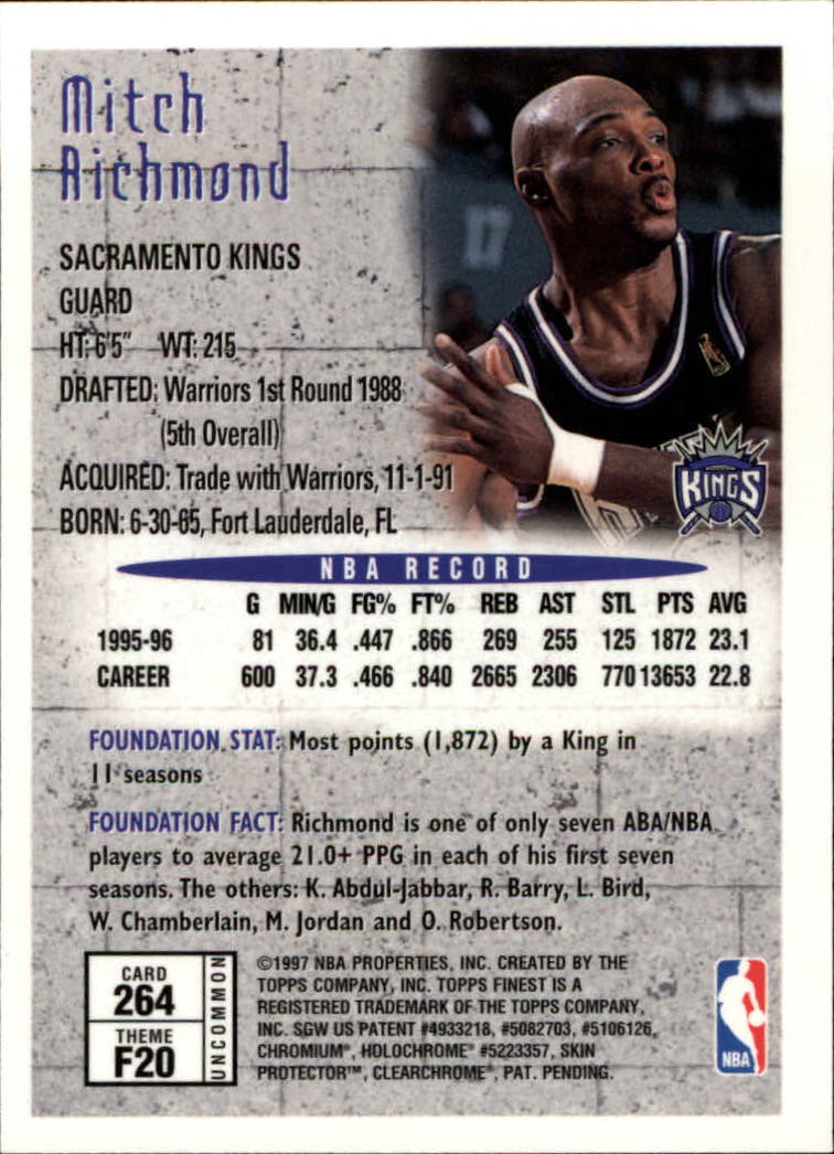 1996-97 FINEST BASKETBALL ASSORTED SINGLES U-PICK 250-289 - Picture 29 of 49