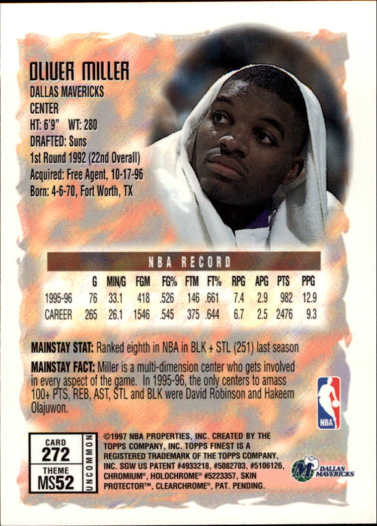 1996-97 FINEST BASKETBALL ASSORTED SINGLES U-PICK 250-289 - Picture 41 of 49