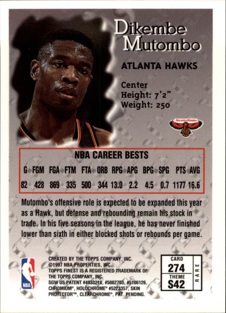 1996-97 FINEST BASKETBALL ASSORTED SINGLES U-PICK 250-289 - Picture 43 of 49