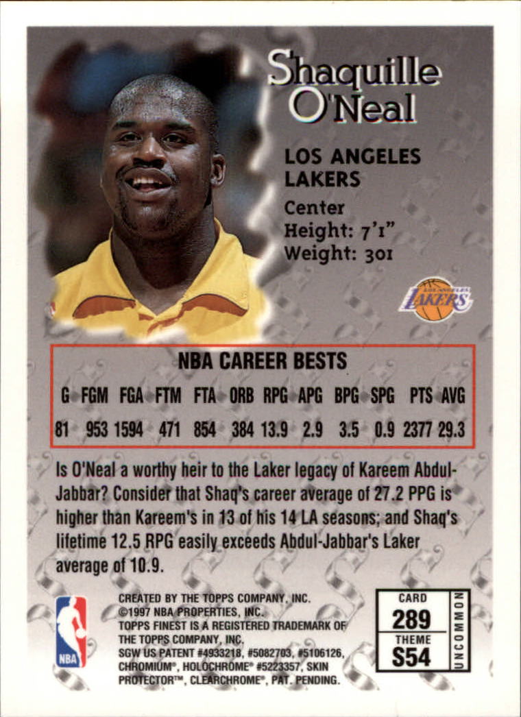 1996-97 FINEST BASKETBALL ASSORTED SINGLES U-PICK 250-289 - Picture 49 of 49