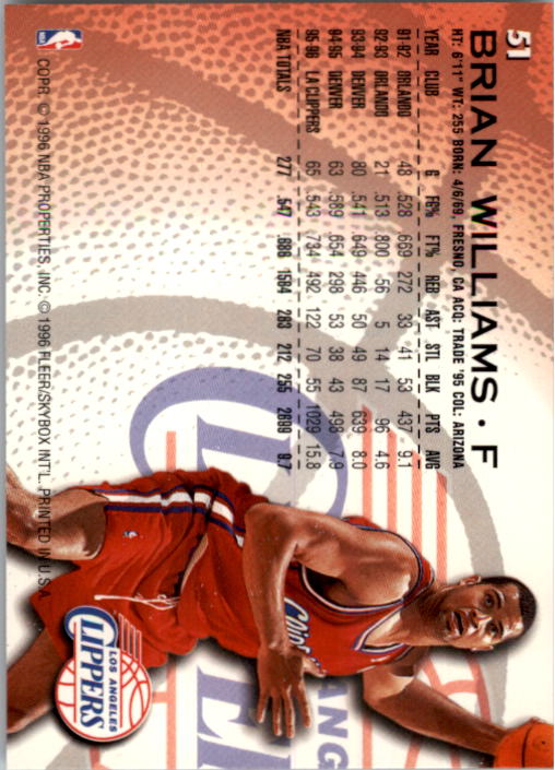 B1352- 1996-97 Fleer Basketball #s 1-300 +Inserts -You Pick- 15+ FREE US SHIP - Picture 95 of 433