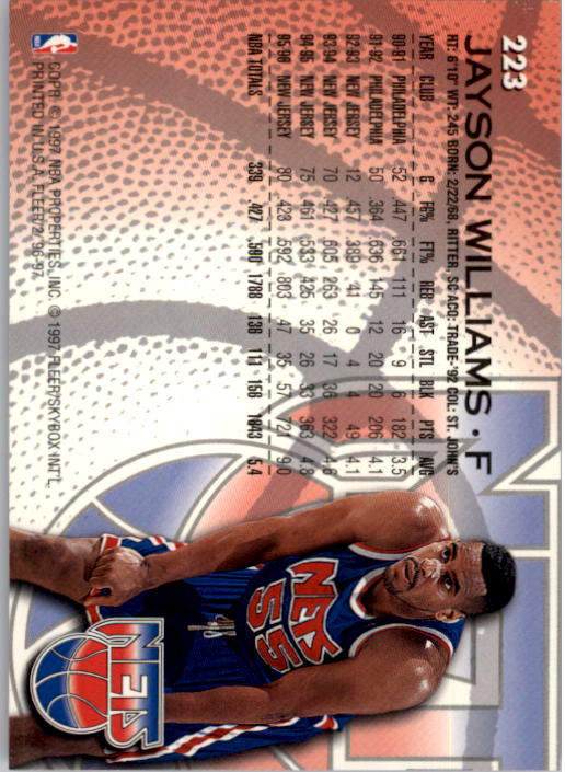 B1352- 1996-97 Fleer Basketball #s 1-300 +Inserts -You Pick- 15+ FREE US SHIP - Picture 343 of 433