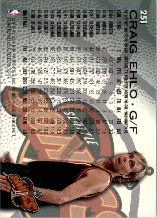 B1352- 1996-97 Fleer Basketball #s 1-300 +Inserts -You Pick- 15+ FREE US SHIP - Picture 365 of 433