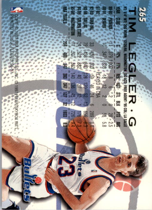 B1352- 1996-97 Fleer Basketball #s 1-300 +Inserts -You Pick- 15+ FREE US SHIP - Picture 381 of 433
