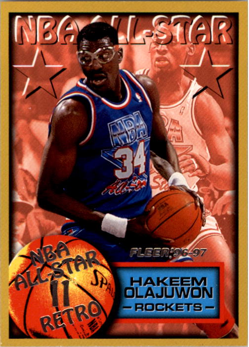1996-97 Fleer #279 Hakeem Olajuwon AS