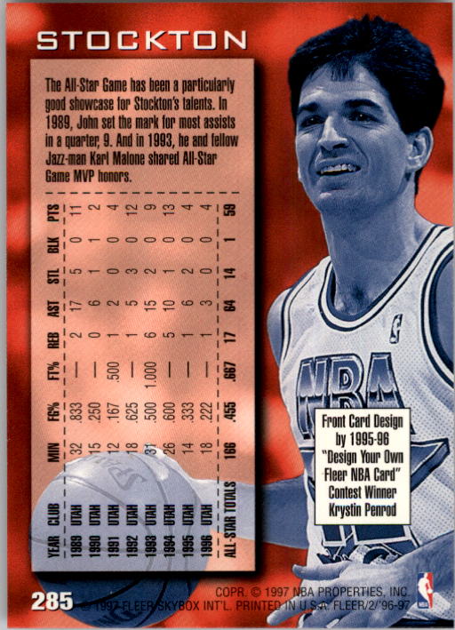 John Stockton cards (1989-2021) Jazz - You Choose - Bild 75 von 284