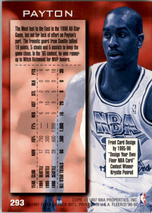 B1352- 1996-97 Fleer Basketball #s 1-300 +Inserts -You Pick- 15+ FREE US SHIP - Picture 421 of 433