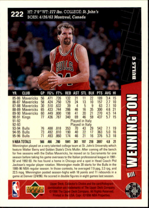 1990-91 NBA Hoops - [Base] #89 - Bill Wennington