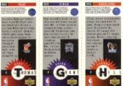 1996-97 Collector's Choice Mini-Cards #M43 Tyrone Hill/Brian Grant/Kurt Thomas back image